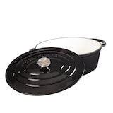 thumbnail of CHEF CUISINE Bräter in Schwarz, Energieeffizient, 3-lagig emailliertes Gusseisen