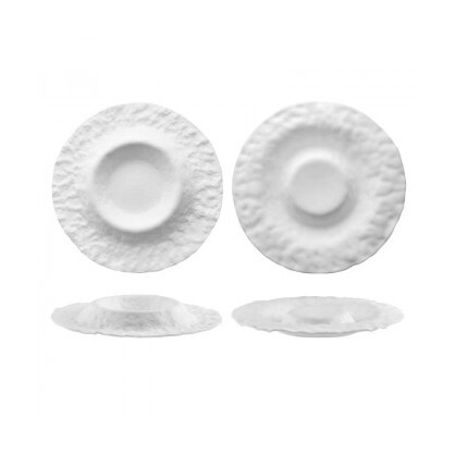 Roccia Piatto Piano Gourmet Vulcano Cm 31 Lavorato A Mano Confezione Da 2