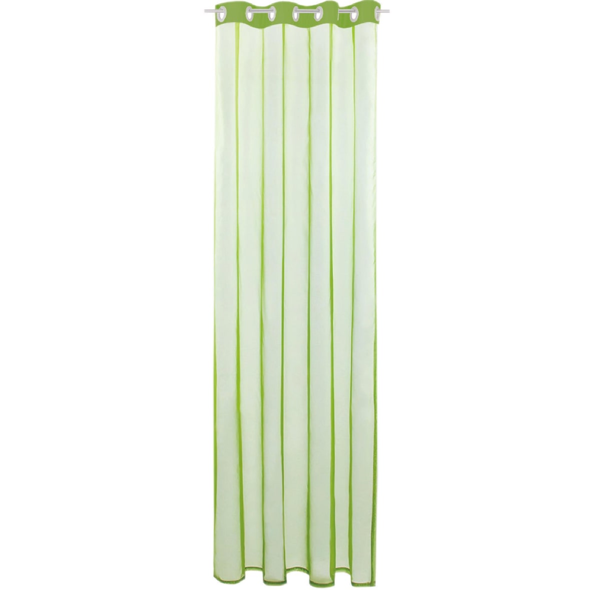 Ösenschal Noella Transparent 140x145cm, Farbe: grün - olivgrün