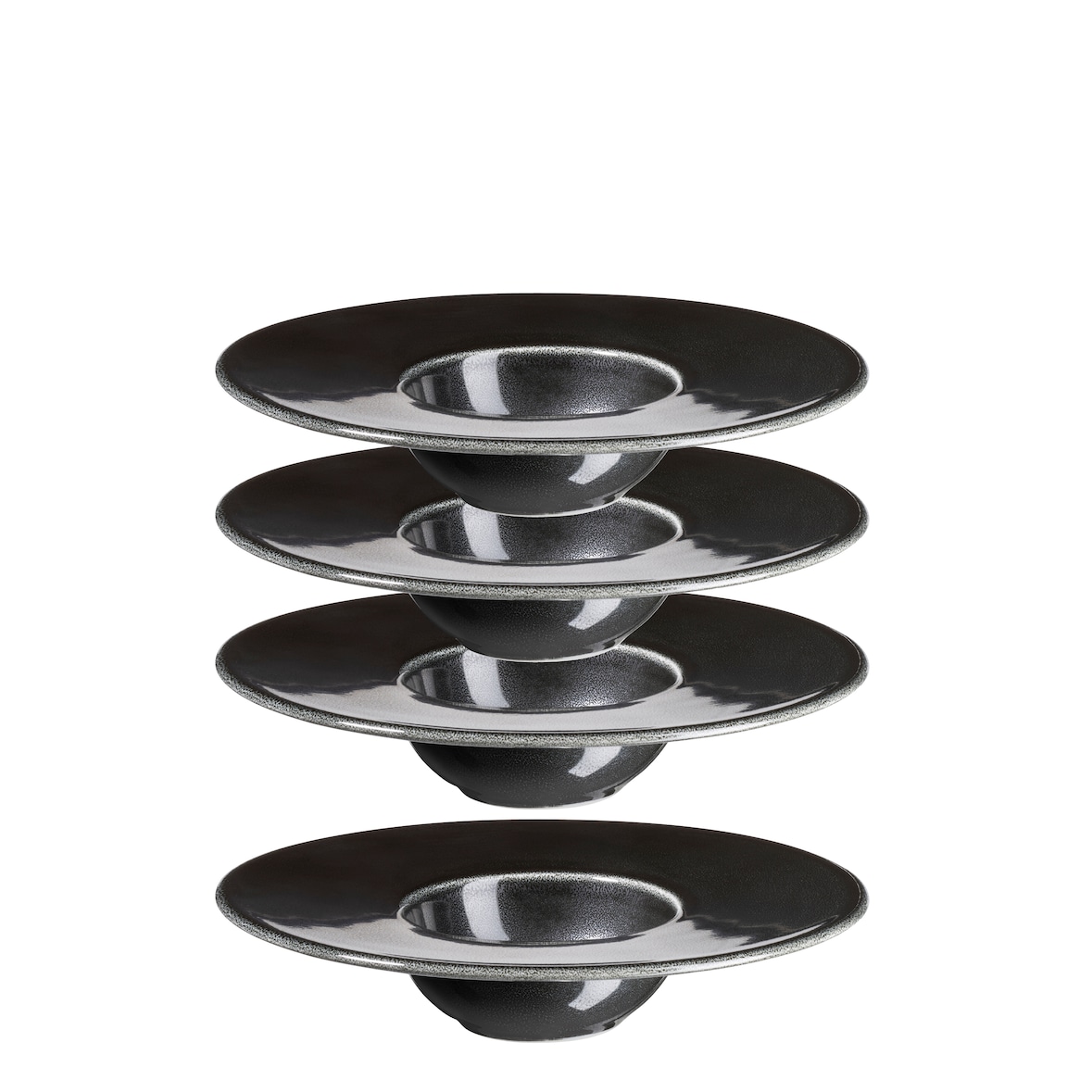 MÄSER by costaverde Gourmetteller 19 cm SCHWARZ, 4er Set, 400243