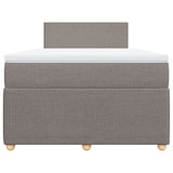 thumbnail of vidaXL Boxspringbett mit Matratze Taupe 120x190 cm Stoff