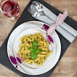 thumbnail of 12tlg Tafelservice Viola Porzellan 6 Personen Speiseteller Suppenteller Blumen