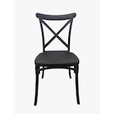 thumbnail of Silla Crossback polipropileno diseño eventos negra 90 x 48 x 49 cm