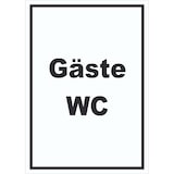 thumbnail of Gäste WC Schild mit Text Toilette hochkant A0 (841x1189mm)