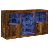 thumbnail of Helloshop26 - Sideboard Kommode Kleiderschrank Aufbewahrungsmöbel Organizer für Küche Wohnzimmer Lounge mit LED-Beleuchtung 123 x 02_0029868
