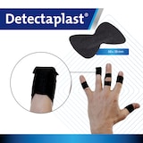 thumbnail of Detectaplast Fingerkuppenpflaster Heavy Duty Schwarz Textil 68 x 38 mm