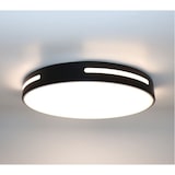 thumbnail of LED-Deckenleuchte 40W mit einstellbarem Lichtton und dimmbar, mit Fernbedienung + APP, Ø40cm, Schwarz.