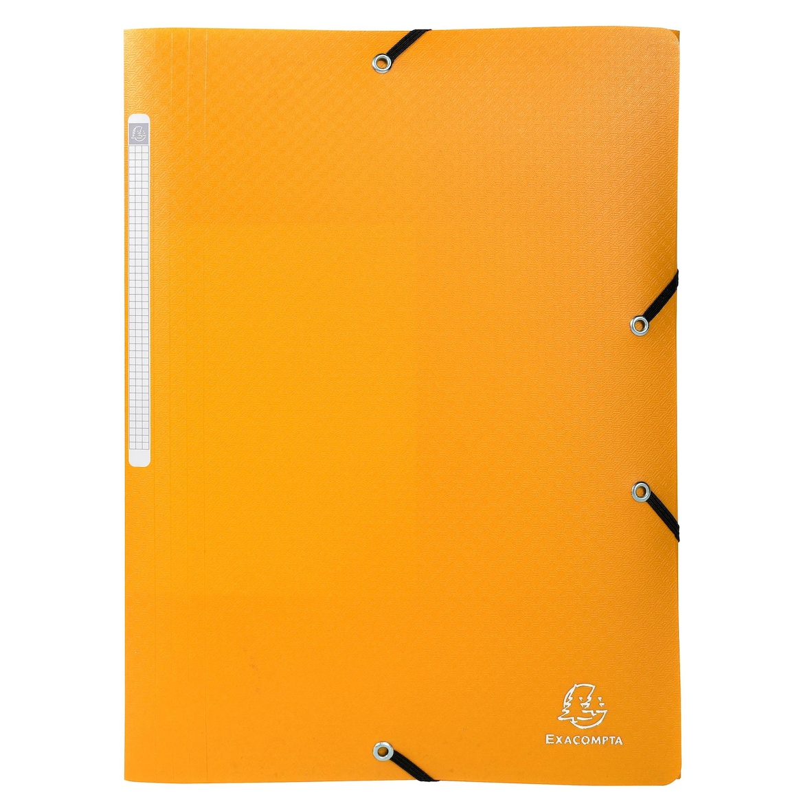 Exacompta  Cod. 55809E - Cartella 3 lembi con elastici Opak in polipropilene opaco 500 micron - 24x32cm giallo - Confezione da  50 pz.