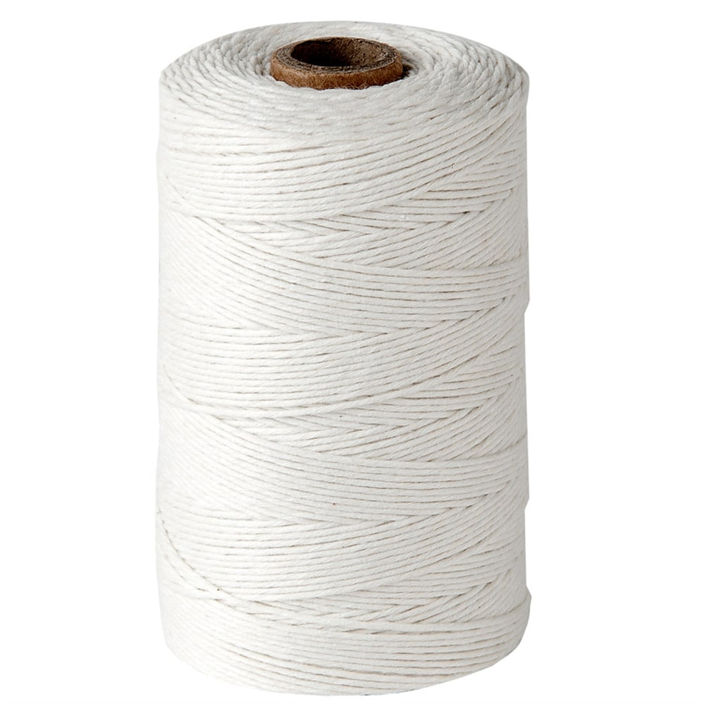 Garcia de Pou 5 Unités - Bobines De Fil Boucherie 200 G Ø 11 Cm Blanc Coton