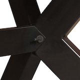 thumbnail of vidaXL Eettafel massief oud hout en stalen frame 180 cm