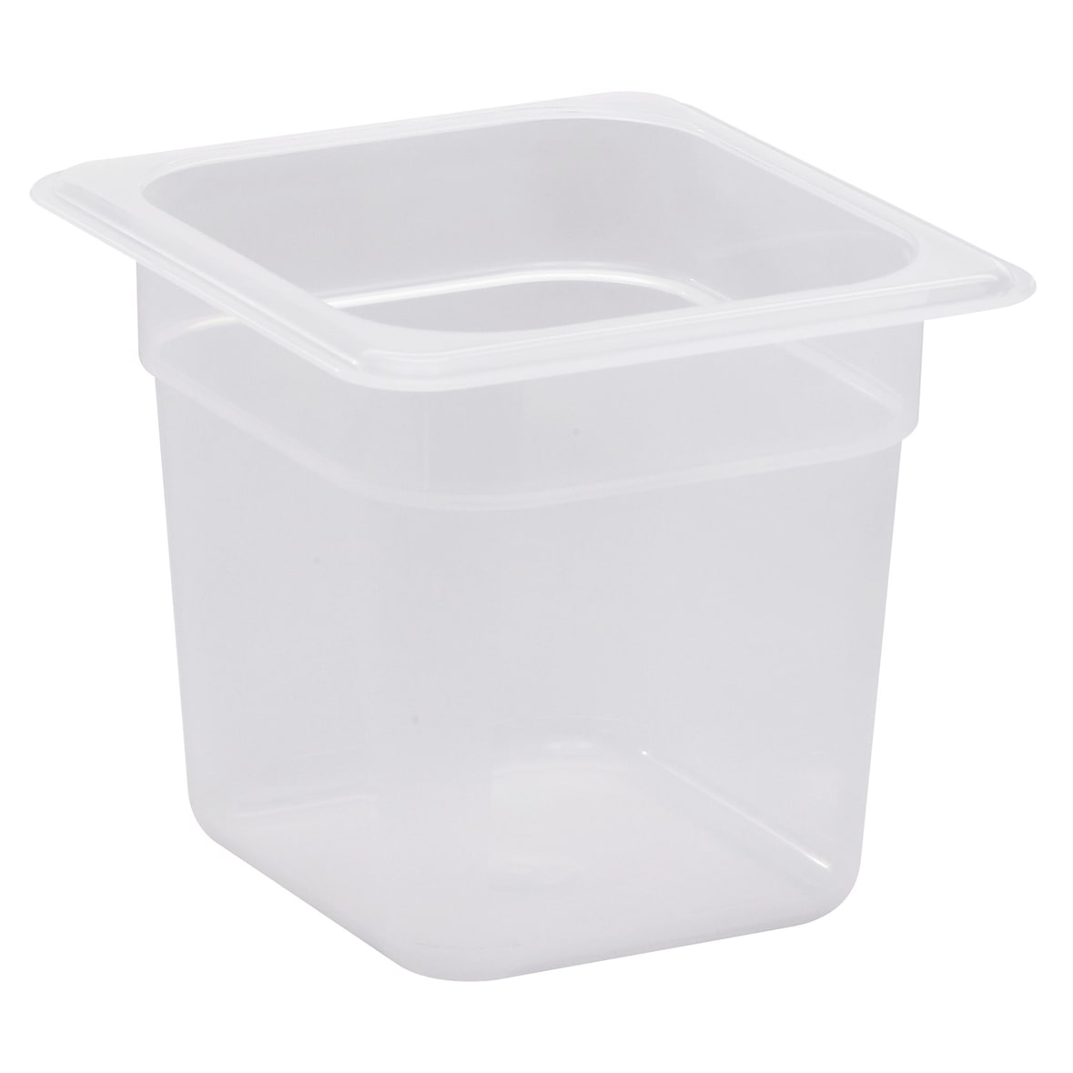 CAMBRO - 66PP-190 - Contenitore GN 1/6 2,2 L - 16,2 x 17,6 x 15 cm - Bianco traslucido - 1 unità in vendita.