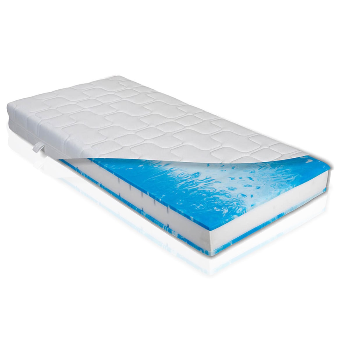 7 Zonen Ortho Gelschaum Komfortschaum Matratze beidseitig H2 und H3 140 x 200 cm