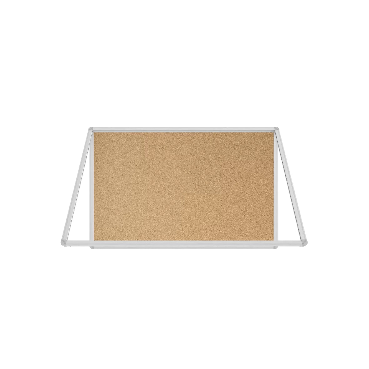 ALLboards Bacheca portavvisi in sughero 90x60 cm anta e struttura in alluminio