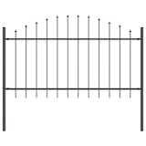 thumbnail of vidaXL Gartenzaun 4 pcs Grau 170 x 140 cm Pulverbeschichteter Stahl