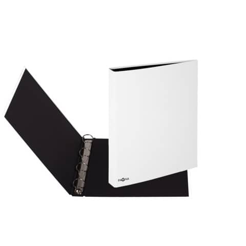 Ringbuch A4 Pappe weiß 4 Ringe