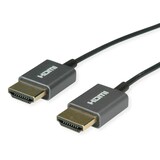 thumbnail of ROLINE 4K HDMI Ultra HD Kabel mit Ethernet, ST/ST, ultra-slim, koaxial, schwarz, 2 m
