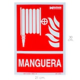 thumbnail of Cartel / Señal Fluorescente Manguera 30x21 cm.