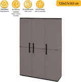 thumbnail of ArtPlast - Armario Altura Completa 102x37x163 cm en color Gris - Colección EASY