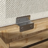 thumbnail of HOMCOM baúl de almacenaje para dormitorio 54,7L tapizado en lino sintético con asiento desmontable marco de bambú para entrada salón gris y natural