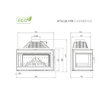 thumbnail of Inserto para Estufa de Leña Apertura derecha -  W16 (13,5 KW) ECO