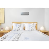 thumbnail of Keramische wandkachel 2000 W zilverglasfront met afstandsbediening en timer