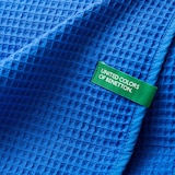 thumbnail of Benetton - Coperta 140x190 cm 200 g/mq 100% cotone blu
