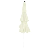 thumbnail of Parasol de jardin à 3 niveaux avec mât en aluminium sable 3 m Modèle Helios Nova