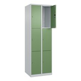 thumbnail of C+P Schließfachschrank Classic PLUS, 2 Abteile, 1850x600x500mm, 7035/6011