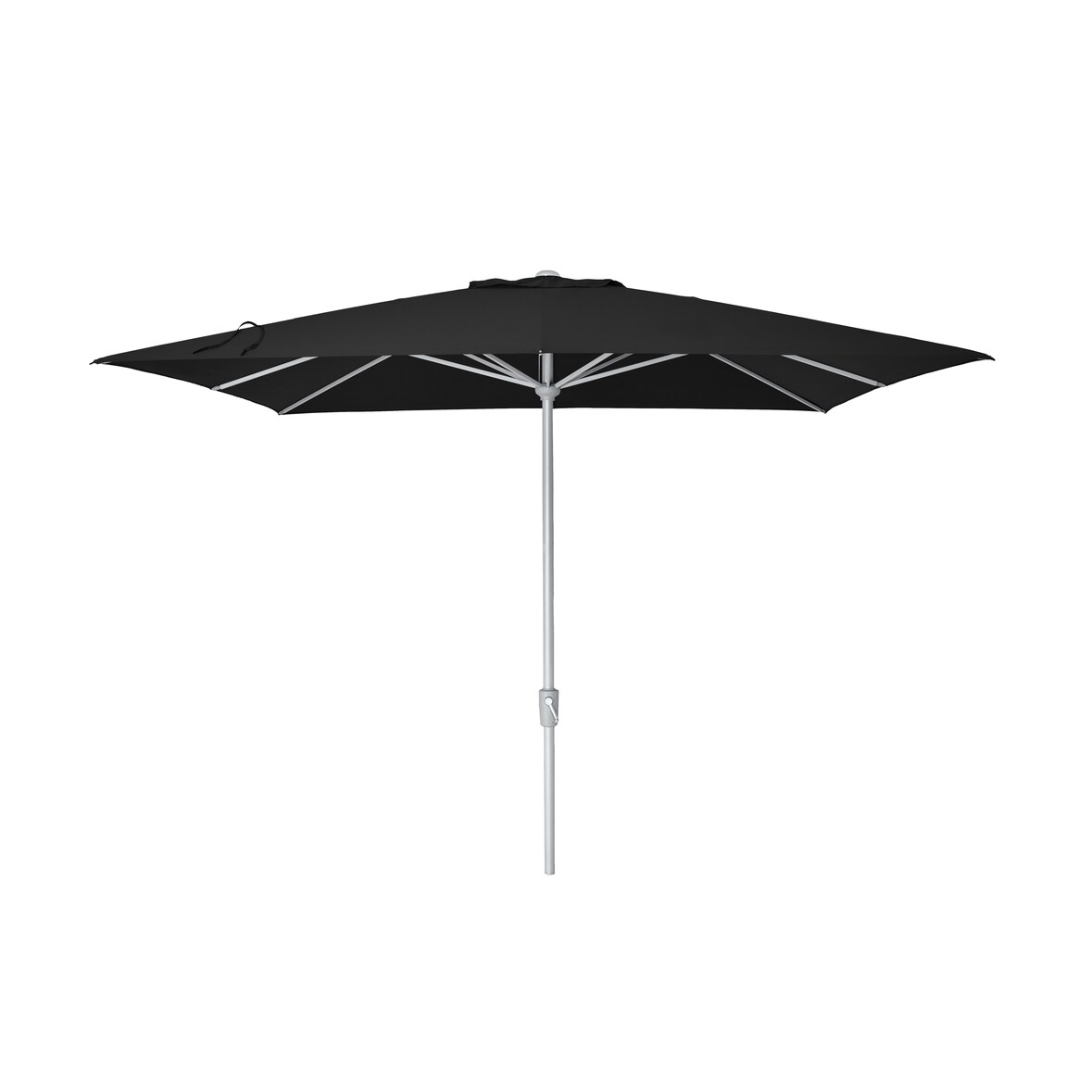 METRO PROFESSIONAL Vierkante parasol, aluminium, 3 x 3 m, waterafstotend, antraciet/platinum