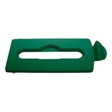 thumbnail of Papierdeckeleinsatz mit verlängerter Öffnung für Rubbermaid Slim Jim Recycling-Station | HxBxT 1,3x20,3x42cm | Polypropylen | Grün von PROREGAL