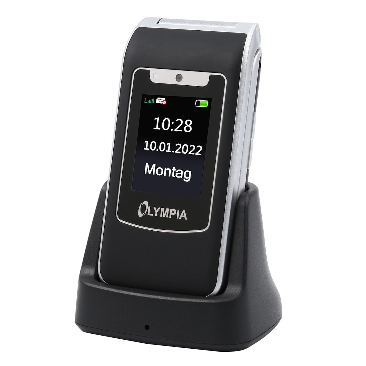 Olympia Style Duo 4G Senioren Mobiltelefon große Tasten Klapphandy schwarz
