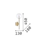 thumbnail of Equinoxe ap1, Wandleuchte aus Messing, Ideal Lux