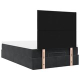 thumbnail of vidaXL Ottoman-Bett mit Matratzen Schwarz 120x190 cm Samt