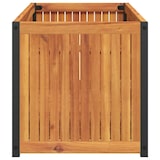thumbnail of Helloshop26 - Hochbeet/Pflanzkasten für Pflanzen Blumen Terrasse Garten 110 x 45 x 44 cm massives Akazienholz und brauner Stahl 02_0037359