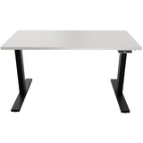thumbnail of Bisley E-WonderTech elektrisch höhenverstellbarer Schreibtisch 140x80 cm in schwarz/lichtgrau - Elektrischer Tisch höhenverstellbar mit