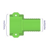 thumbnail of Camlock 2 Zoll Dose Typ C auf Schlauchtülle 38mm : Schlauchtülle 1,5" (~38mm)