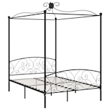 thumbnail of vidaXL Himmelbett-Gestell Schwarz Metall 120 x 200 cm