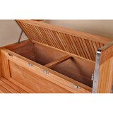 thumbnail of Strandkorb Komplettset - bene living - Königssee Teak Bullauge - PE grau - Modell 510 - inkl. Liftersystem