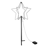 thumbnail of LED 3D Weihnachtsstern Weihnachtsbeleuchtung Außen Batterie warmweiß
