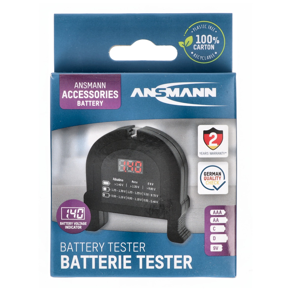 Universal Batterie Tester Ansmann im Taschenformat