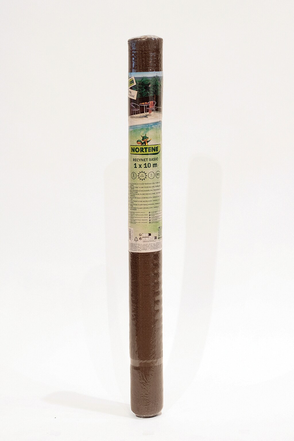 Malla sombreadora 70 g/m2  RECYNET BASIC 2x10m VERDE