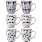 thumbnail of 6x Tasse Kaffeetasse Becher 200ml Kaffee 10x7cm Teetasse Trinken Küche