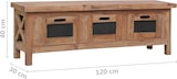 thumbnail of vidaXL TV-Schrank mit 3 Schubladen 120×30×40 cm Massivholz Mahagoni