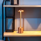 thumbnail of WellHome - Candeeiro de mesa cor cobre com 24 luzes LED branco quente com 3 modos de iluminação Ø8x34,2cm