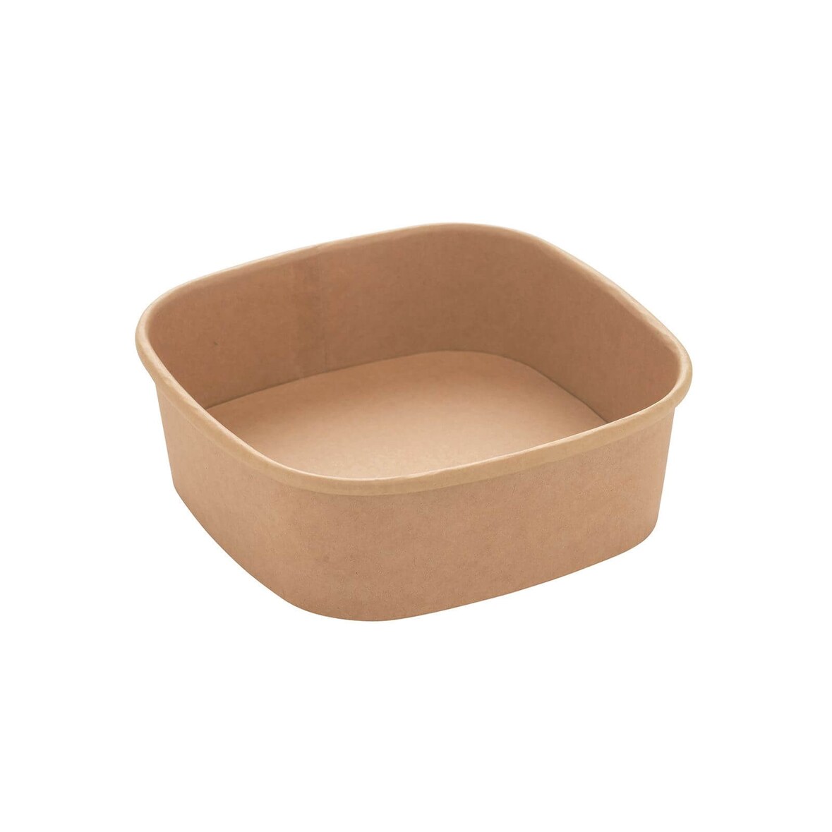 300x Kartonschale, braun, 350ml, quadratisch
