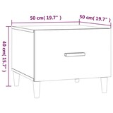 thumbnail of vidaXL Couchtisch Grau Sonoma 50x50x40 cm Holzwerkstoff