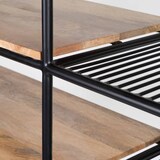 thumbnail of Bibliothèque en marbre et métal 161 x 109 cm noir