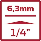 thumbnail of GEDORE red Steckschlüssel-Satz 1/4" 4-13mm 33-teilig, R49044033