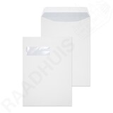 thumbnail of Raadhuis akte envelop met venster C4 wit met plakstrip doos a 250 stuks