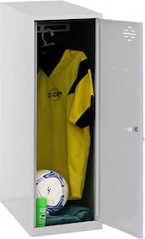 thumbnail of SimonRack Armário Vestiário Metálico Baixo 915x300x500 mm, 1 Porta com Chave, Cinza/Escuro - Simonlocker